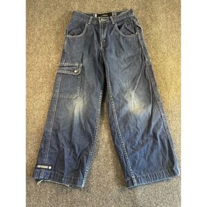 Levis SilverTab Baggy Carpenter Jeans Mens 27x24 Blue Denim Wide Leg Vintage